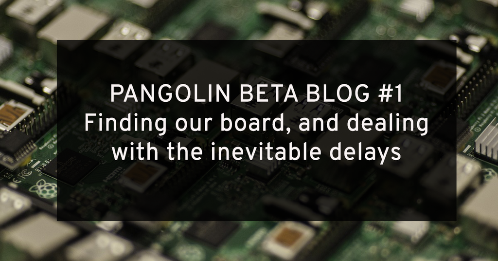 Beta Blog #1: Finding a Board and Dealing with Delays